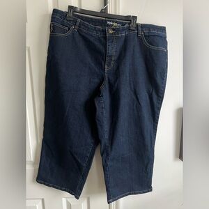 Style & co Dark Blue Denim Capris 20W